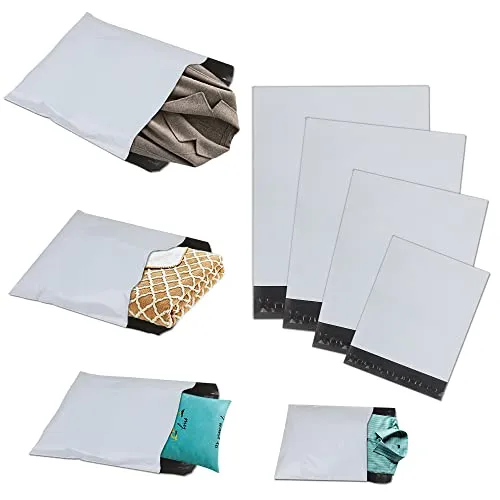 huruirui Versandbeutel für Kleidung Versandtaschen Groß Kunststoff-Umschlagtaschen 4 Größen Gemischt Blickdicht Selbstklebend Versand Plastik Versandbeutel Wasserdichte Versandverpackung 30Stück