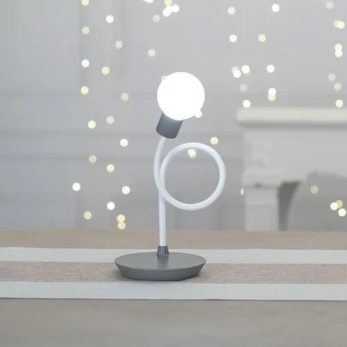 Ideen mit Herz | LED Tischlampe mit flexiblem Arm | Stimmungs-Licht | indirekte Beleuchtung | dimmbar | 11,8 x 53 cm | Warmweiß | Dimmbar | Batteriebetrieben