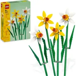 LEGO Narzissen - Künstliches Blumen-Set für kreative Kinder, ideal zum Arrangieren und Kombinieren mit anderen Sets