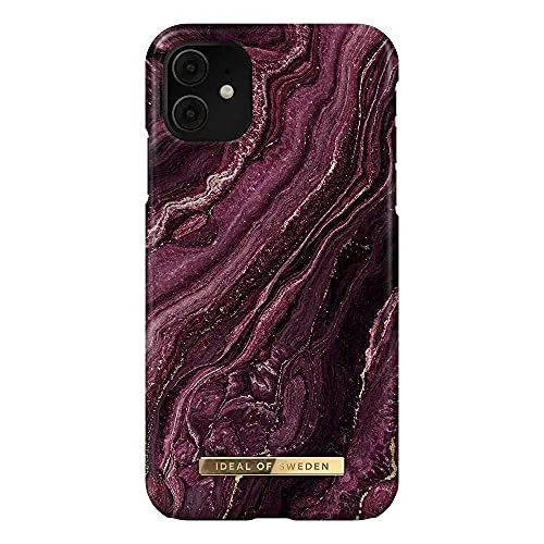 IDEAL OF SWEDEN iPhone 11/XR Fashion Case Golden Plum