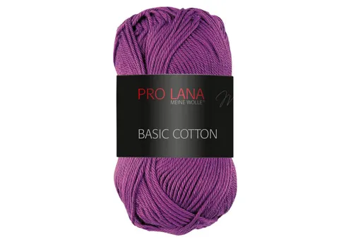 Pro Lana Pro Lana BASIC COTTON Baumwollgarn 50 g Häkelwolle, 125 m (Perfektes Baumwoll-Garn für leichte Pullover, Mützen und Accessoires), 50 g