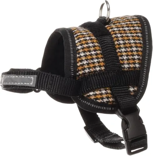 Hund Geschirr Eeny Meeny Gelb & Schwarz S 18-28cm 31-40cm 8,5cm 15mm