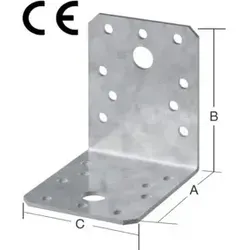 VORMANN Winkelverbinder 90 x 90 x 65mm mit CE? Ja Stahl sendverz.