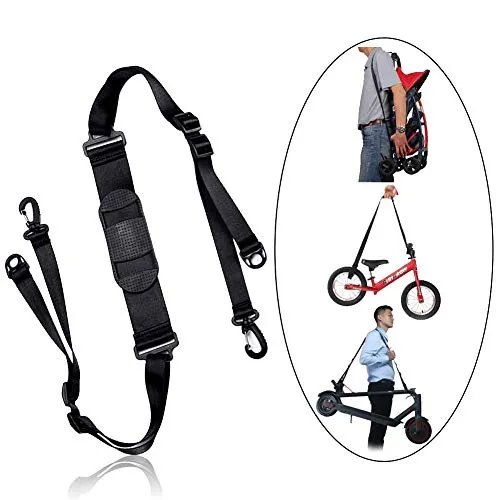 Scooter Schultergurt Shoulder Strap, e Scooter Tragegurt für Xiaomi Mi M365 Elektroroller, Kinderwagen, Kinderfahrräder, Scooter Zubehör Einstellbar Tragegurt Strap Tragegriff Schultergurte