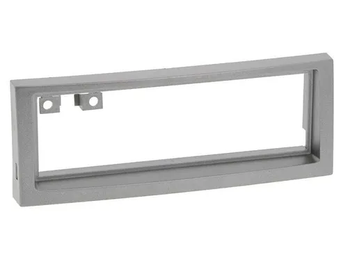 Radioblende CITROEN C5, PEUGEOT 407 ab 2004 1DIN in grey metalic Einbaurahmen