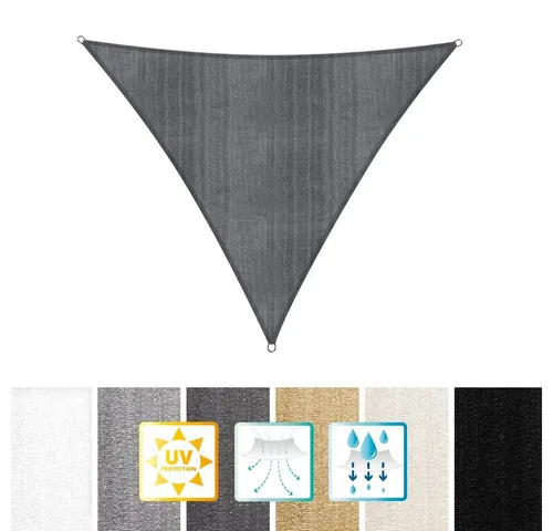 Lumaland Sonnensegel Dreieck 5x5x5m Dunkelgrau in grau von Lumaland