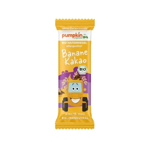 PUMPKIN ORGANICS: Haferriegel - verschiedene Sorten (1 Riegel = 20g) (Banane Kakao, 20g)