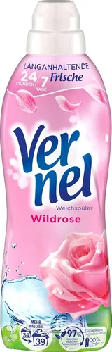 Henkel Vernel Wildrose Weichspüler, 39 WL, 858 ml