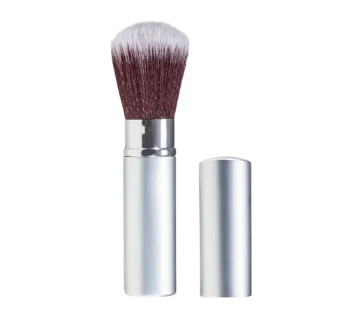 Cosline Cosmetics Puderpinsel Schiebepinsel, 1 tlg., mit Abdeckung, einziehbar, variable Haardichte