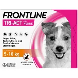 FRONTLINE TRI-ACT Hund gegen Zecken, Flöhe & Mücken 5-10 kg