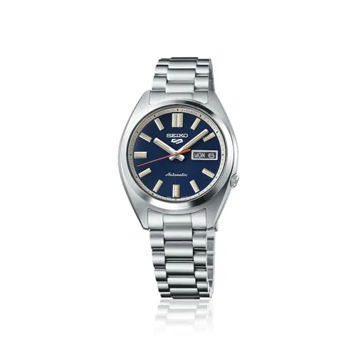 SEIKO 5 Sport Automatic Men's Watch SRPK87K1 - Armbanduhren für Herren, mit einem eleganten blauen Zifferblatt und robustem Stahlgehäuse für Langlebigkeit und Stil.