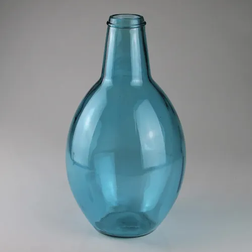 Elegante blaue Glasvase, Ø 20 x H 38 cm in blau von Pflanzen-Kölle