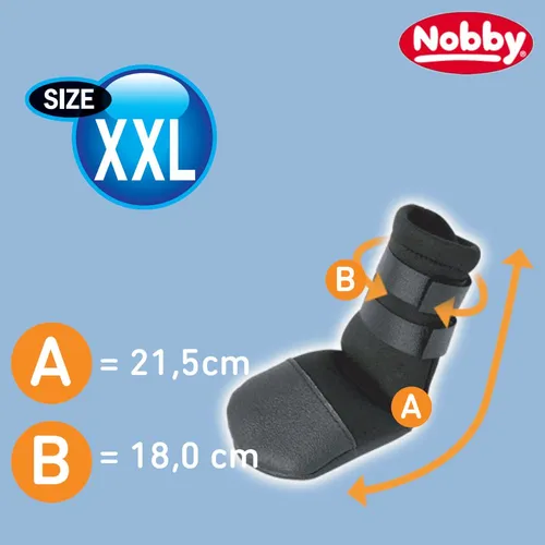 Nobby Pfotenschutz-Schuhe - 2 Stück - Nylon Neopren wasserabweisend - Hundeschuh