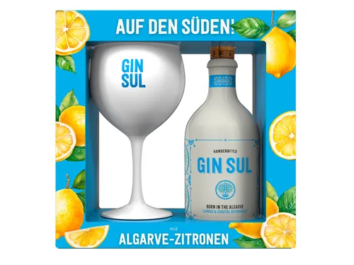 Gin Sul Dry Gin mit Geschenkbox 43% Vol - Exklusiver Gin aus Deutschland mit einer einzigartigen Mischung aus Wacholder, Zitrusfrüchten und Kräutern. Ideal für Gin Tonic und perfekt als Geschenk!
