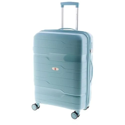 GLADIATOR Mittelgroßer Koffer, 80 l, erweiterbar, 4R, sehr Robustes Polypropylen, Boxen