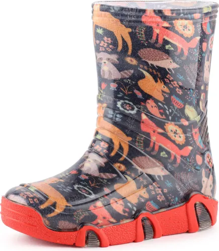 Ladeheid Kinder Mädchen Jungen Gummistiefel Gefüttert SwkBW (Marine Tiere, 25/26)