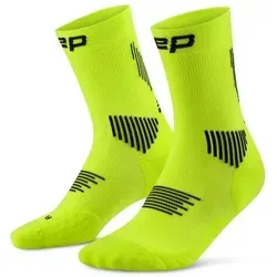 CEP CORE RUN SOCKS MID CUT 5.0 Herren LIME/BLACK Gr. 42-45 von CEP
