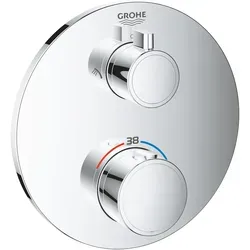 Grohe Grohtherm Thermostat-Brausebatterie - Chrom - Wannen- & Duscharmaturen, mit integrierter 2-Wege-Umstellung für optimalen Komfort und präzise Temperaturkontrolle.