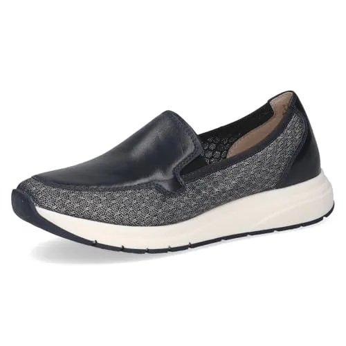 CAPRICE Damen Sneaker flach, Blau (Ocean Comb), 36 - Erleben Sie mit diesen eleganten Sneakern höchsten Tragekomfort dank der AIRMOTION Sohlentechnologie. Ideal für den Sommer: leicht, flexibel und ohne klassischen Absatz. Perfekt für jeden Anlass!