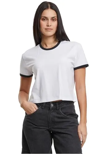 Urban Classics Damen Ladies Contrast Retro, lässiges für Frauen, Regular Fit, Größen XS - 5XL