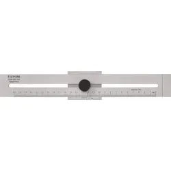 Streichmaß 200mm m.flachem Schieber INOX TECWERK