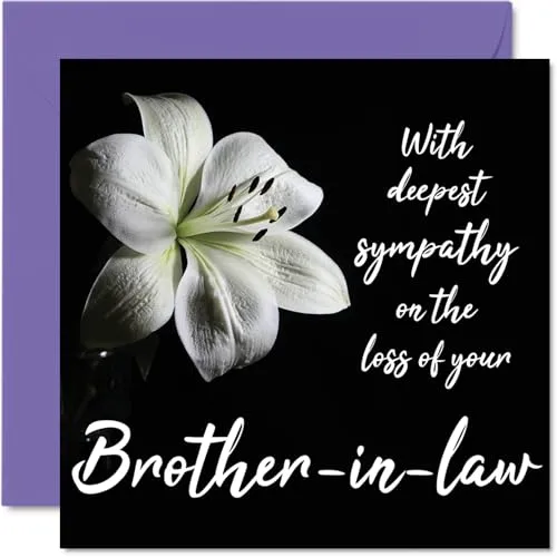 Stuff4 Trauerkarten Loss of Your Brother in Law