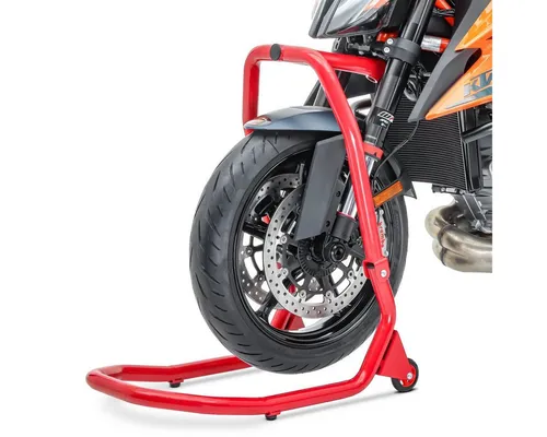 ConStands Motorradheber Lenkkopfständer V4 für Honda CBR 1000 RR Fireblade 08-16 rot - Robuster Vorderradheber von ConStands für sicheres Anheben der Honda CBR 1000 RR. Ideal für Wartung und Reinigung, mit passgenauem Aufnahmebolzen für maximale Stabilität und einfache Handhabung.