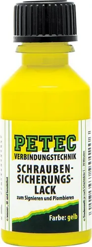 PETEC 90120 Schraubensicherungslack, gelb, 20ML (443 EUR/l)