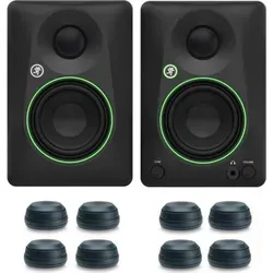 MACKIE Mackie Studio-Monitore CR3.5BT mit Boxenfüße - Lautsprecher für Content-Erstellung und Gaming mit Bluetooth 5.0, 50 W Gesamtleistung und präzisem Klang. Ideal für Heimstudios und Multimedia-Anwendungen.