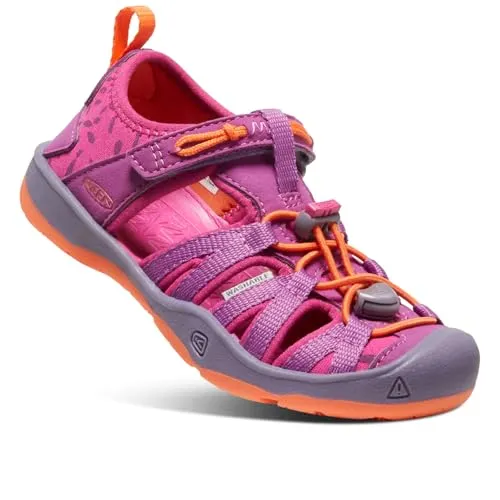 KEEN Unisex Kinder Moxie Sandalen - Bequeme Wanderschuhe - Wanderschuhe mit konturierter Passform und Bungee Schnellschnürsystem für sicheren Halt und einfaches An- und Ausziehen, perfekt für Abenteurer.