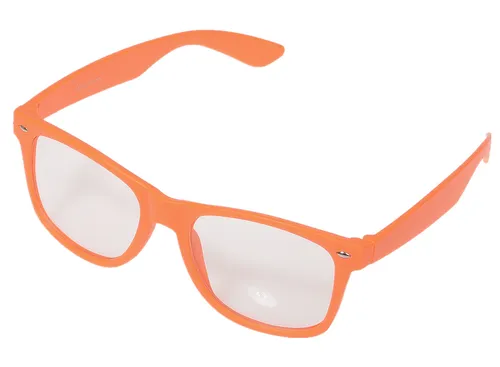 Miobo Nerd Brille Klarglas Orange