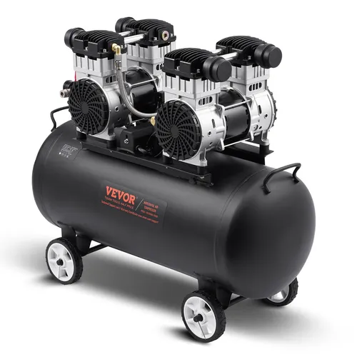 VEVOR 75L Flüsterkompressor 125PSI - Kompressor mit 75L Tank und 2,65kW Leistung, ideal für leise Anwendungen mit nur ≤ 78 dB Geräuschpegel.