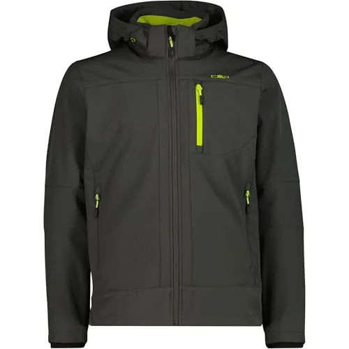 CMP MAN Jacket Zip Hood pine (F963) 56 – Vielseitige Softshelljacke für Herren - Die CMP MAN Jacket Zip Hood ist ideal für Outdoor-Aktivitäten. Mit wasserdichter Clima Protect Thermobeschichtung und verstellbarer Kapuze bietet sie optimalen Schutz und Komfort bei jedem Wetter.