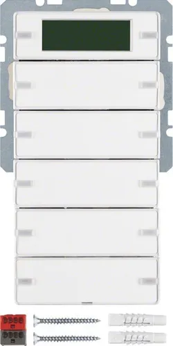 Berker 75665729 Tastsensor 5-fach mit Display von Berker Tastsensor Bussystem-Tastsensoren