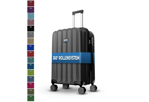 MY TRAVEL BAG ABS Hartschalen-Koffer Trolley Set (65cm)