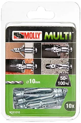 Molly Multi Metalldübel Ø5x60 mit Aggloschrauben M1010-xj von Molly