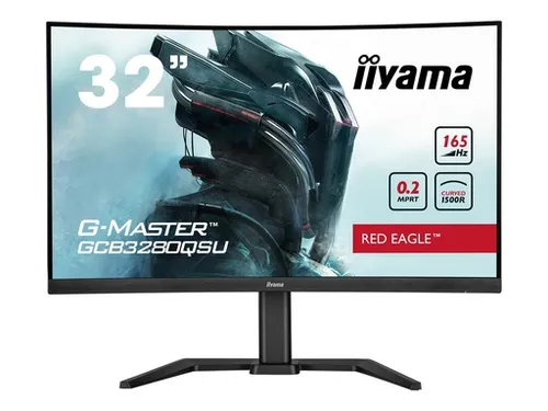 iiyama G-Master GCB3280QSU-B1 - 32 Zoll Curved QHD Gaming-Monitor, 165 Hz für flüssiges Gameplay und ergonomisches Design für lange Sessions