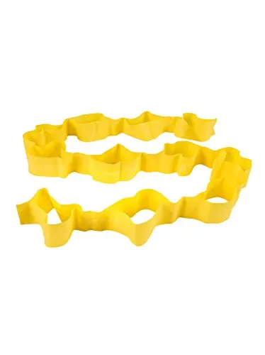 TheraBand CLX Latex-Free Resistance Band, 11 Loops for Pilates, Home Gym, Professional Physical Therapy & Fitness Equipment, 2.5 Metre, Yellow, Light