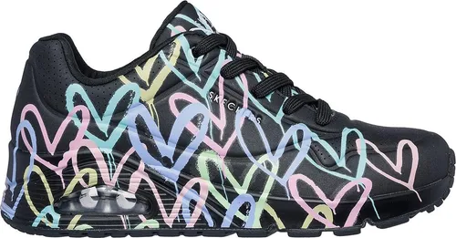 Skechers Uno Damen Sneaker in Schwarz, Größe 40 von Skechers