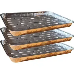 3er Set Grillschale 34 x 22,5 x 3 cm