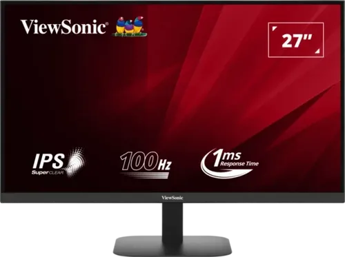 VIEWSONIC Monitor VA2708-2K-HD - 27 Zoll 2K HD Monitor mit IPS-Panel für brillante Farben und breite Betrachtungswinkel, perfekt für Gaming und kreative Arbeiten.