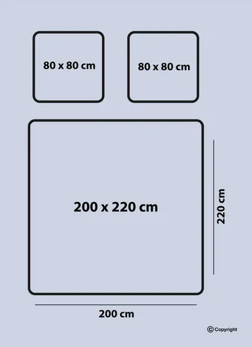 yadetextil Bettwäsche Pulse V2 200x220 cm - Bettwäsche-Set 200x220 cm, 3-teilig aus 100% Baumwolle/Renforcé, allergikergeeignet und pflegeleicht für erholsamen Schlaf.