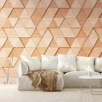 PROFHOME 382881-GU 3D Fototapete Beige - Elegante 3D Vliestapete in Holzoptik, ideal für jeden Raum. Mit geprüfter Qualität, leicht zu verarbeiten und restlos abziehbar. Perfekt für ein modernes Wohnambiente.