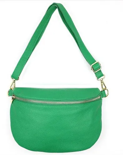 Sa-Lucca Bauchtasche Damen Bauchtasche Umhängetasche Cross Body Bag echt Leder, echt Leder, Made in Italy