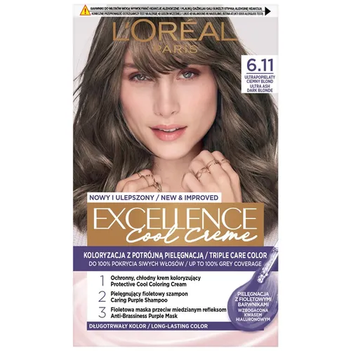 L’Oréal Paris Excellence Cool Creme Haarfarbe Farbton 6.11 Ultra Ash Dark Blond 1 St.