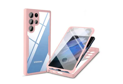 betterfon Handyhülle für Samsung Galaxy S22 Ultra TPU Schutzcase, 2-teiliges 360 Grad Case mit Rundumschutz und Displayschutz