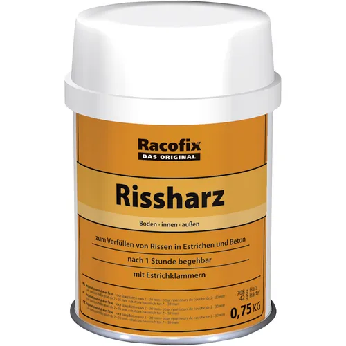 Racofix Rissharz 750 g - Sonstige Handwerkzeuge, ideal zur schnellen und dauerhaften Reparatur von Rissen in Beton und Mauerwerk