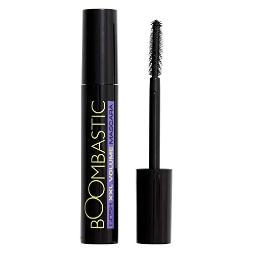 GOSH Boombastic Mascara für extremes Volumen & lange Wimpern I Wimperntusche mit präziser XL Wimpernbürste Itrennt Wimpern beim Tuschen Ilanganhaltend, hautverträglich & parfümfrei I 001 Black