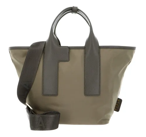 Furla Shopper Tote Bag - Eleganter Alltagsbegleiter - Shopper aus recyceltem Material mit viel Stauraum, ideal für Einkaufen, Arbeit und Freizeit. Klassisches Design in Vetiver & Ballerina für einen modischen Auftritt.