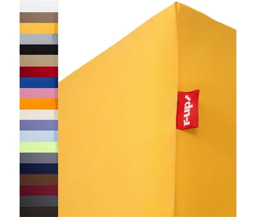 r-up Spannbettlaken 200x220-220x240 cm, 35 cm Höhe in gelb von r-up